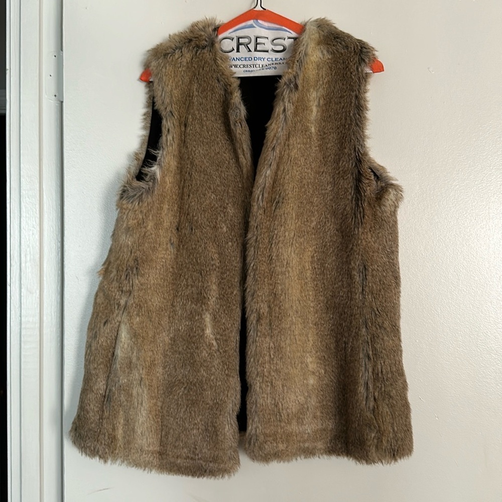 Zara faux fur vest